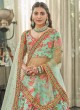 Gorgeous Mint Green Art Silk Lehenga Choli